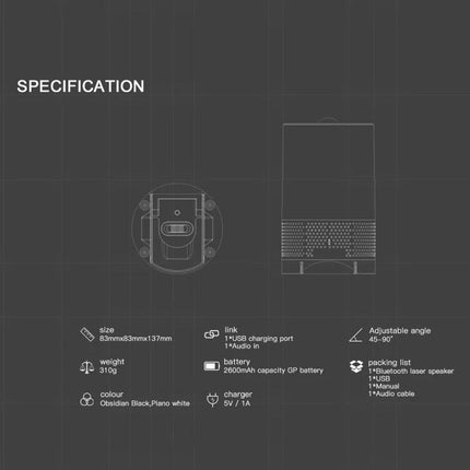 Blinblin Laser Projector For Home Starlight Ambience With Bluetooth compact starlight cloud projector, Bluetooth music sync
