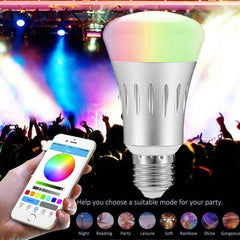 Smart LED Bulb with 6000K+RGB, Voice Control, 600 Lumens, Works with Alexa & Google Home, AC 175-255V