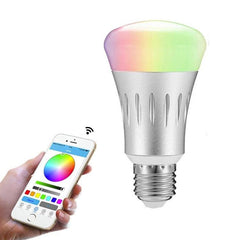 Smart LED Bulb with 6000K+RGB, Voice Control, 600 Lumens, Works with Alexa & Google Home, AC 175-255V