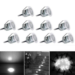 SMD 2835 LED In-Ground Deck Light - 500-600LM, 4000-4500K, IP67 Waterproof, Aluminum Wall Spotlight, Cutout Size: 30x22mm