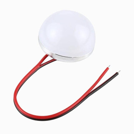 Semi-Circular LED Bulbs for Daily Home Illumination – compact USB-friendly dome light for kitchen, desk, closet with red and black wires