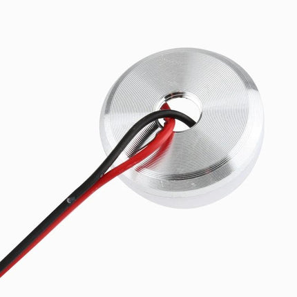 Semi-Circular LED Bulbs for Daily Home Illumination compact USB-ready semi-circular bulb with red and black power wires, ideal for under-cabinet lighting