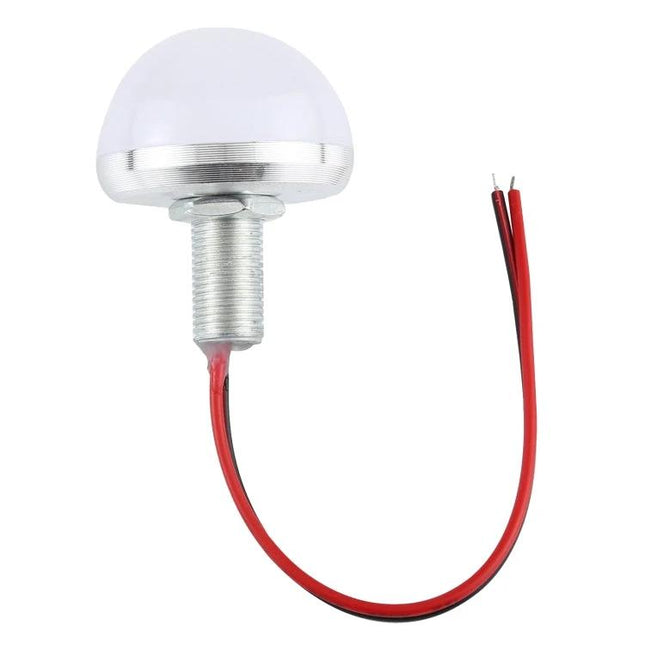 Small LED Bulb for Everyday Home Lighting and Decorations - compact dome LED with mounting thread and red/black wires for under-cabinet or decorative use