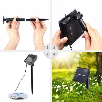 Solar Powered Fairy Lights for Outdoor Garden Decor