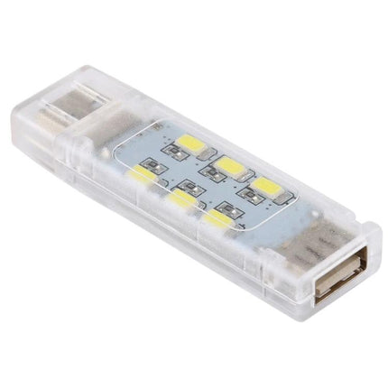 Compact Stackable USB Light for Daily Desk and Travel Use - translucent USB LED stick for reading and travel lighting