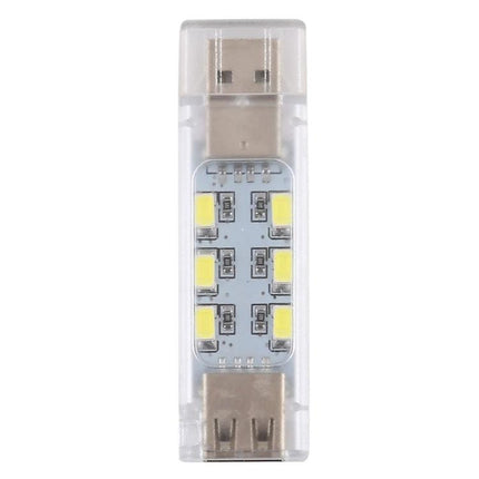 Compact Stackable USB Light for Daily Desk and Travel Use - clear USB LED module for portable desk and travel reading light