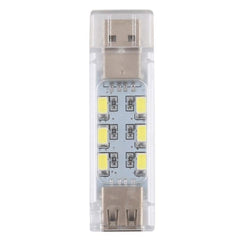 Portable Dual-Sided Stackable USB LED Light with Adjustable Brightness