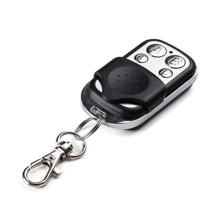 Sonoff Smart Wireless Remote Controller with 4 Buttons on keychain, black silver 4-button 433MHz remote for home switches and sockets