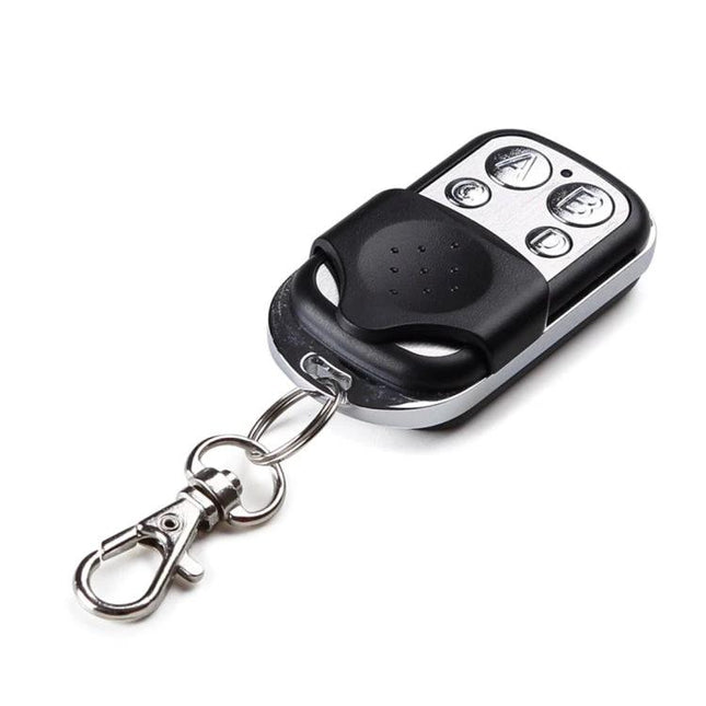 Sonoff Smart Wireless Remote Controller with 4 Buttons on keychain, black silver 4-button 433MHz remote for home switches and sockets