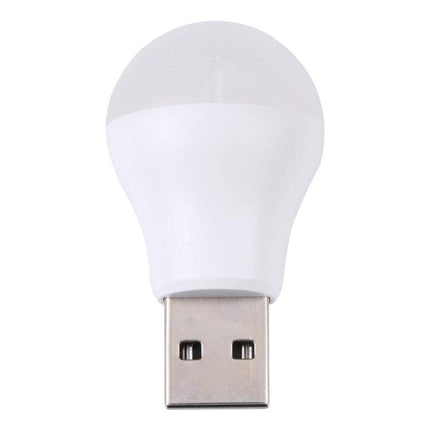 Compact USB LED Light for Evening Reading at Home - small USB-powered LED bulb for bedside reading, laptop or power bank