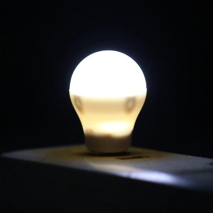 Compact USB LED Light for Evening Reading at Home glowing on a bedside table for night reading