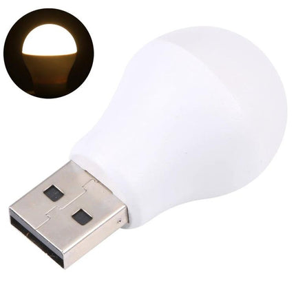 Compact USB LED Light for Evening Reading at Home - small USB-powered bulb for bedside reading and portable dim lighting