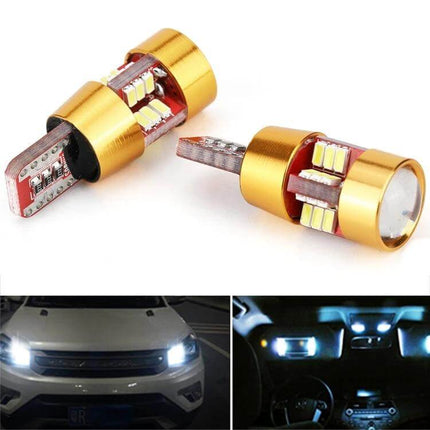Car Dome Map Side Marker Lights LED For Doors And License Plates - T10 720° spherical diffusion gold LED for door, map, trunk and plate lighting