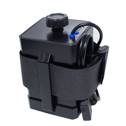 Battery Case for Travel and Outdoor Power Needs - portable 3x18650/26650 battery box with USB and 12.6V output, strap and cable for camping
