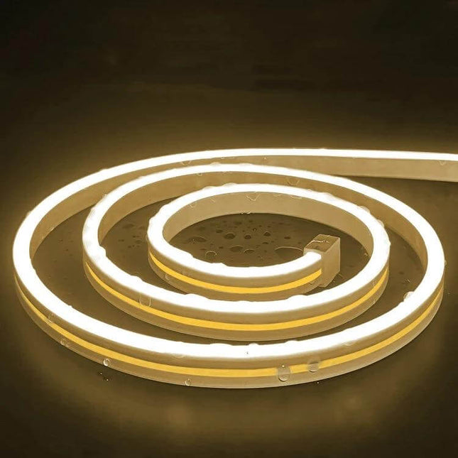 LIXINCORDA 2m USB Touch LED Light Strip Pink For Ambient Room Lighting - coiled warm white silicone USB-powered flexible strip