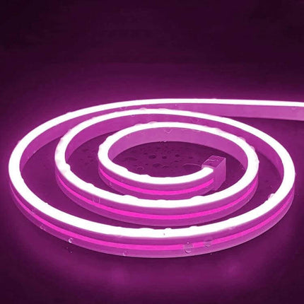 Alt Tag: LIXINCORDA 2m USB Touch LED Light Strip Pink For Ambient Room Lighting coiled pink silicone strip USB-powered for mood lighting