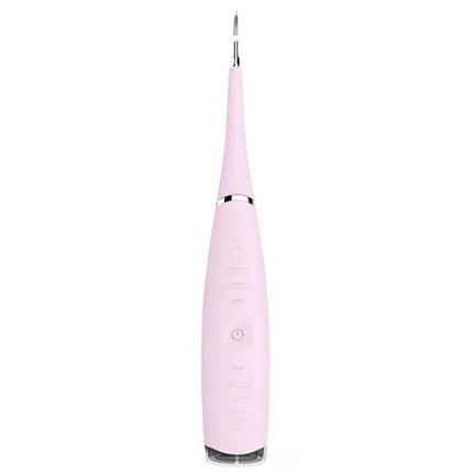 LSHOW Teeth Polisher With Five Speed USB Charging For Home Use - pink ultrasonic home dental stain remover, one-handed IPX6 washable design