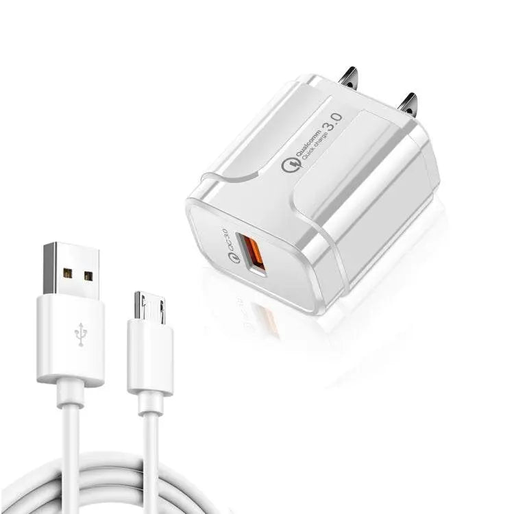 LZ-023 18W QC 3.0 USB Portable Charger with Cable