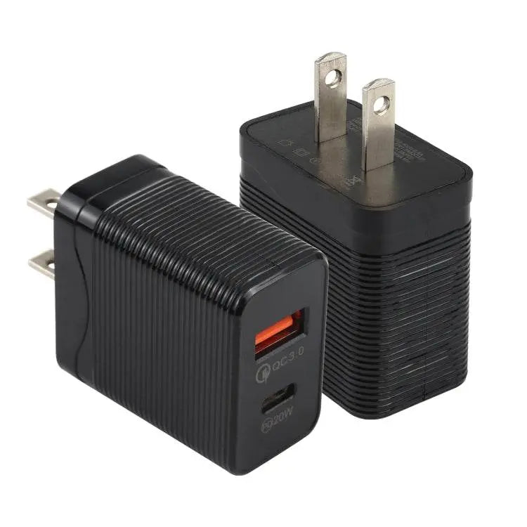 LZ-728 QC 3.0 USB PD 20W Type-C Fast Travel Charger US Plug