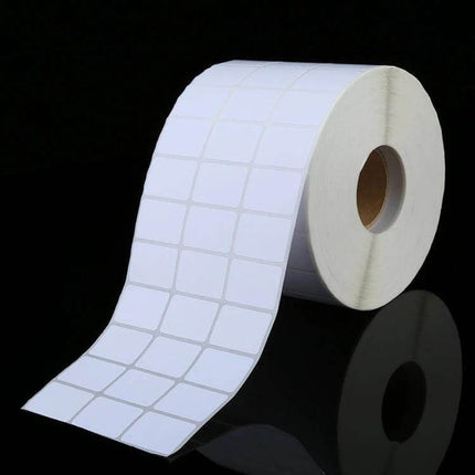 Label Printer Paper Sticker 20x30mm For Home Labeling - roll of white printable labels for kitchen, office, jars, cables, and storage organization