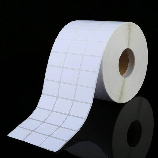 Label Printer Paper Sticker 20x30mm For Home Labeling - roll of white printable labels for kitchen, office, jars, cables, and storage organization