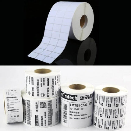 Label Printer Paper Sticker 20x30mm For Home Labeling - roll of white adhesive labels for kitchen, office, storage and inventory