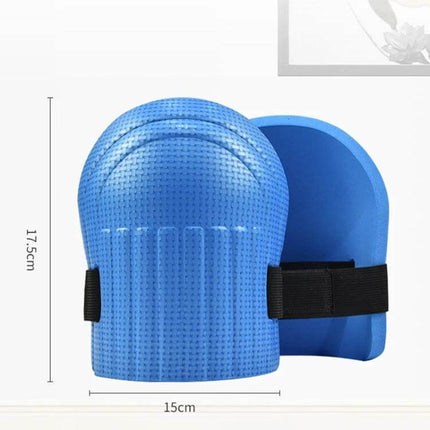 Labor Protection Knee Protector for Construction Work blue EVA foam knee pads with adjustable straps for kneeling tasks
