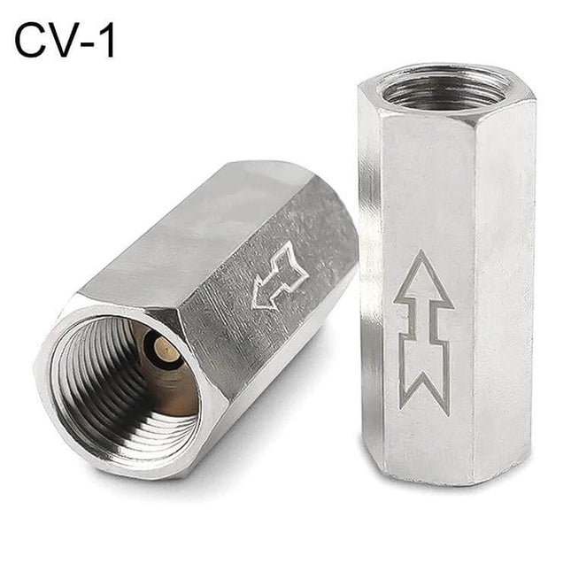 Laize Pneumatic Check Valve CV Series for Air Lines – copper inline check valve for compressed air prevents backflow, corrosion- and oil-resistant