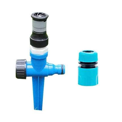 Lawn Sprinkler For Garden Watering 360 Degree Adjustable compact blue rotatable nozzle atomized spray for vegetables and flower beds