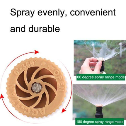 Lawn Sprinkler For Garden Watering 360 Degree Adjustable — adjustable atomized 360° nozzle for even watering of flowers vegetables and garden beds