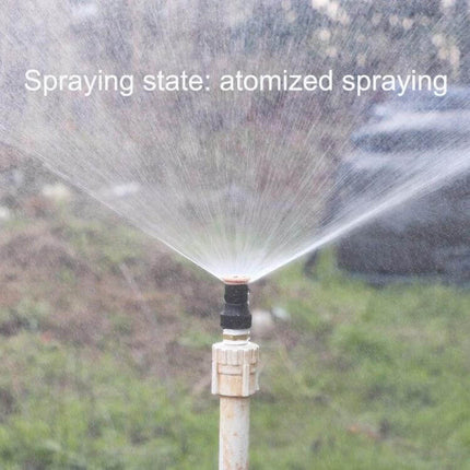 Lawn Sprinkler For Garden Watering 360 Degree Adjustable atomized spray showing full 360° coverage with rotatable nozzle