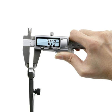 Leatherworking Spacing Gauge 153mm for Even Line Marking measuring wheel thickness with digital caliper for precise leather edge spacing