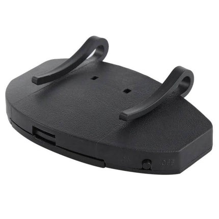 LED Cap Light With 5 LEDs For Camping And Outdoor Use black clip-on hands-free cap light with two attachment hooks