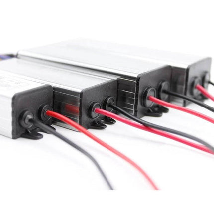 LED Driver Adapter Suitable For Outdoor Lighting Projects compact weather-ready metal case with red and black output wires