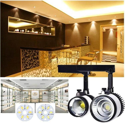 LED Light Module, 32mm Diameter, For DIY Lighting Projects — compact aluminum 9–11V module for under-cabinet and display lighting