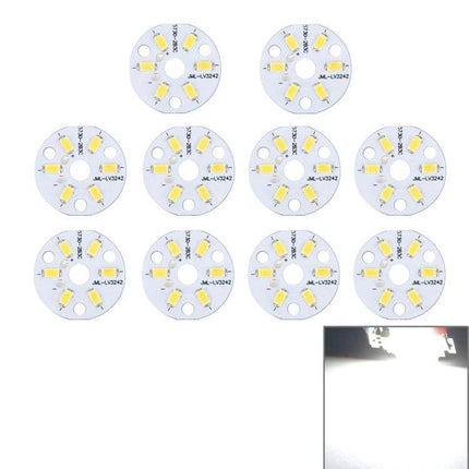 LED Light Module, 32mm Diameter, For DIY Lighting Projects - 10-pack round aluminum LED modules for under-cabinet and hobby low-voltage builds