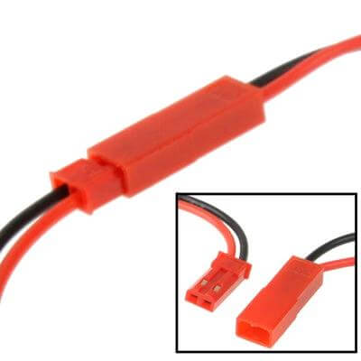 LED Light Strip Connector Cable 30cm For LED Strips quick 2-pin solder-free connector cable in red/black for joining/extending LED strips