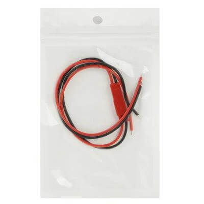LED Light Strip Connector Cable 30cm For LED Strips - 30cm 2-pin push-in connector cable with red and black leads for solder-free LED strip connections