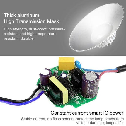 LED Mining Lamp Explosion-Proof Work Light For Warehouse - thick aluminum housing, high-transmission mask and constant current smart IC power