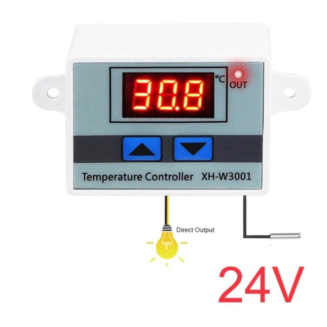 LEDSMITH Digital Temperature Controller For Heating And Cooling XH-W3001 24V digital thermostat for incubators heaters coolers precise control