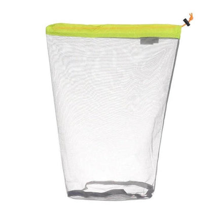 Lightweight Mesh Storage Organizer Bag Gray Blue For Home - breathable polyester mesh pouch for toiletries, snacks, toys and camping gear