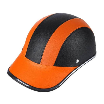 Lightweight Summer Half Helmet For Cycling Black Unisex in black and orange ABS shell, ventilated summer cycling and skating design