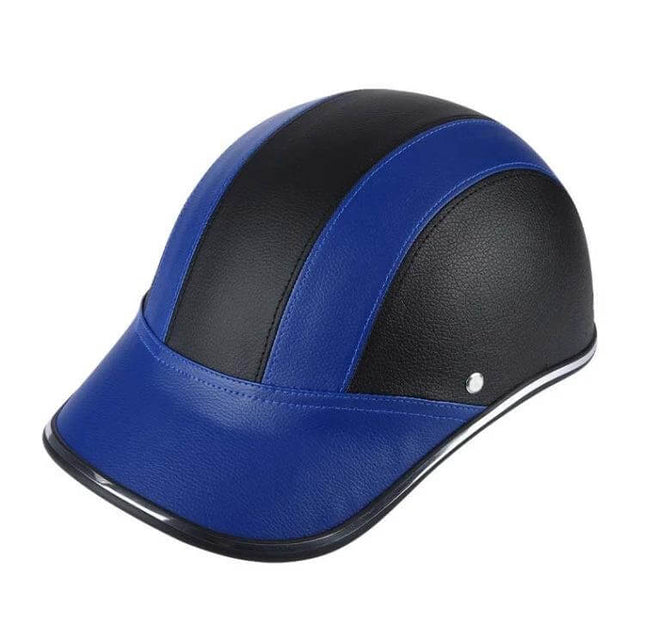 Lightweight Summer Half Helmet For Cycling Black Unisex - breathable black and blue ABS shell, 330g lightweight city cycling and skating helmet