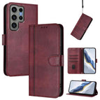 For Samsung Galaxy S23 Ultra 5G / Wine Red
