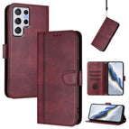For Samsung Galaxy S22 Ultra 5G / Wine Red