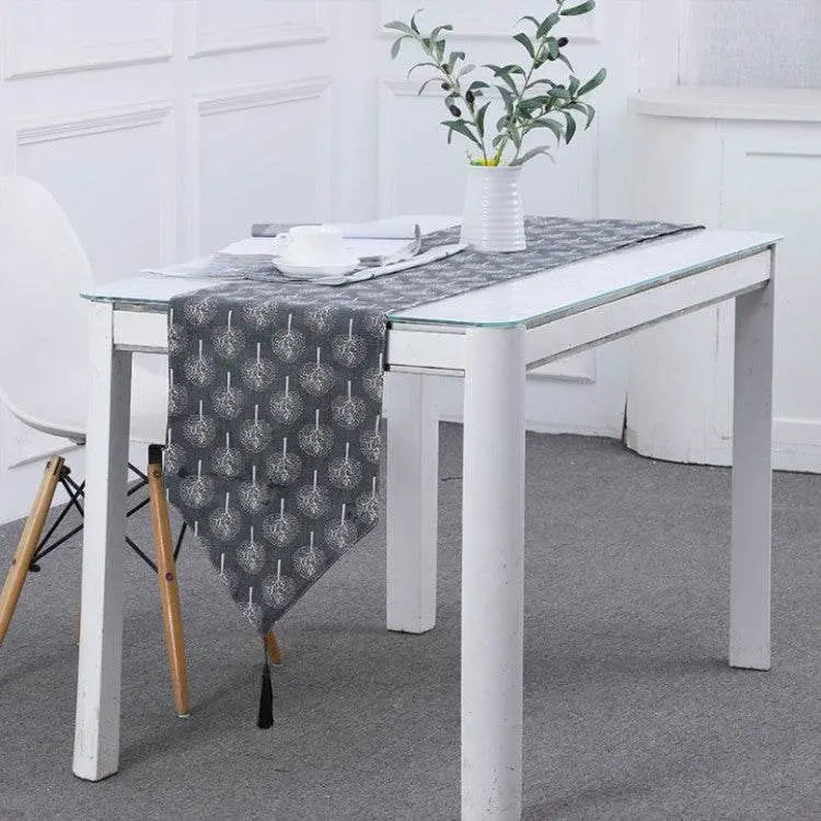 Linen Table Flag Tea Mat Cloth TV Cabinet Coffee Table Strip Cover Cloth, 180x33cm, 200x33cm, 160x33cm 