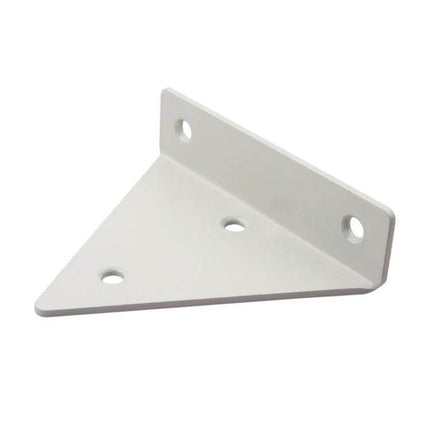 Load Bearing Invisible Triangle Wall Shelf Bracket 280x170mm Black - white sample showing triangular cold-rolled steel bracket with three shelf holes