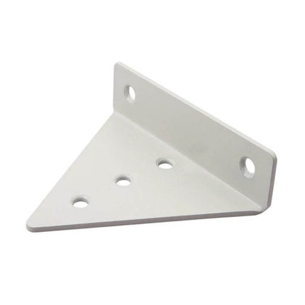 Load Bearing Invisible Triangle Wall Shelf Bracket 280x170mm Black - white sample angled view showing mounting holes and steel construction