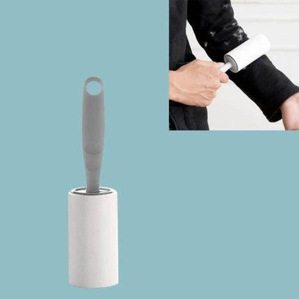 Long-Handle Sticky Roller for Clothing Pilling Removal, 22 cm - 22 cm sticky lint roller with long handle for sweaters and knits