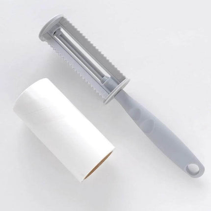 Long-Handle Sticky Roller for Clothing Pilling Removal, 22 cm - grey 22 cm handle sticky lint roller with spare adhesive roll